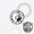 TT15 Topo Pedra Cristal Flat 2.5mm Push Pin Titânio Mill® - Imagem 1
