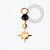 TN2475  Pingente CZ e Estrela Titânio PVD Gold - Imagem 2