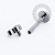 PB151 Labret Mini Cluster 3 CZ Aço 316L - Imagem 2