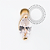 OR112 Microbell Navete Zirconia 8mm Ouro 18k - Imagem 1