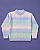 Blusa Infantil Tricot Degradê Candy Colors - Imagem 3