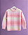 Blusa Infantil Tricot Degradê Rosa - Imagem 3
