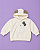 Blusão Infantil Canguru Creme com Capuz - Imagem 3