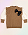 Blusa Infantil Tricot Marrom com Laço Preto - Imagem 3