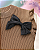 Blusa Infantil Tricot Marrom com Laço Preto - Imagem 2