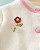 Casaquinho Infantil Tricot Creme com Flores Bordadas - Imagem 2