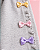 Calça Infantil Moletom Cinza com Laços Coloridos - Imagem 2