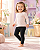 Calça Legging Infantil Preta Básica - Imagem 1