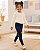 Calça Legging Infantil Azul Básica - Imagem 1