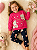 Conjunto Infantil Moletom Rosa Ursinho com Legging - Imagem 1