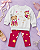 Conjunto Infantil Moletom Ursinho com Legging Pink - Imagem 3