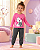 Conjunto Infantil Gatinho Rosa e Cinza - Imagem 1