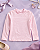 Blusa Básica Rosa Infantil Manga Longa - Imagem 1