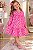 Vestido Bebê Feminino Corações Rosas - Imagem 1