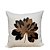 Almofada Bordada em Linho 52x52 - Folhas de Outono - Imagem 1