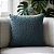 Almofada em Bouclé Liso Azul 52x52 – Azzura - Imagem 1