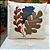Almofada Bordada em Linho 52x52 - Tri-Folhas Marrom/Marinho/Terra - Imagem 1