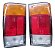 Par Lanterna Traseira Fiat 147 Pickup City Original Arteb Ambos Lados Tricolor - Imagem 1