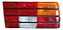 Lanterna Traseira Gm Monza 88/90 Friso Preto Original Carto Direito Tricolor Friso Preto - Imagem 3