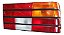 Lanterna Traseira Gm Monza 88/90 Friso Preto Original Carto Direito Tricolor Friso Preto - Imagem 1