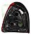 Lanterna Traseira L/d Vw Gol 95 99 Bola G2 Original Cibié  Direito Tricolor Fumê - Imagem 9