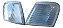 Par Pisca Seta Ford Escort 93/96 Xr3 Cristal Arteb Original - Imagem 4