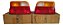 Par Lanterna Traseira Ford Escort 93 / 96 Original Carto Ambos Lados Tricolor - Imagem 1