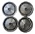 Corcel Belina 2 Dodge Polara Jogo De Calotas Aro 13 Original Original - Imagem 1