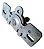 Comando Macaneta Interna Porta Vw Fusca 56/78 111837021z Prateado Dianteira - Imagem 5