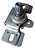 Comando Macaneta Interna Porta Vw Fusca 56/78 111837021z Prateado Dianteira - Imagem 9