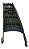Grade Dianteira Passat Pointer 83 / 88 Logo Vw Raspado Preto Fosco - Imagem 4