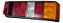 Lanterna Traseira 147 Spazio Ld Original Carto Com Logo Fiat Tricolor - Imagem 2