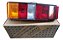 Lanterna Traseira Fiat 147 Spazio Original Carto Esquerdo  Esquerdo Tricolor - Imagem 1