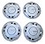 Jogo Calotas Gol Gl Parati Saveiro Vw Original 305601155 Prateado - Imagem 7