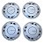 Jogo Calotas Gol Gl Parati Saveiro Vw Original 305601155 Prateado - Imagem 1