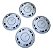 Jogo Calotas Gol Gl Parati Saveiro Vw Original 305601155 Prateado - Imagem 8