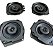 Kit 4 Auto Falante Selenium Coaxial 280watts Fiesta Preto - Imagem 2