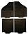 Jogo Tapete Borracha Original Uno 1989 1990 1991 1992 1993 Preto - Imagem 1