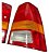 Par Lanterna Traseira Gm Kadett Tricolor Original Carto Ambos Lados Vermelho - Imagem 3