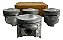 Kit Pistão Ford Corcel 2 1.6 Álcool 80 / 83 Std Metal Leve - Imagem 9