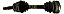 Semi Eixo Dianteiro Completo Original Fiat 00463081136 - Imagem 1