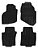Jogo Tapete Borracha Original Borcol Honda City 2015 / Preto - Imagem 1