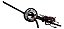 Chave Seta Fusca Limpador 78 / 81 M Carto Original Vw Preto - Imagem 5