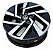Roda Aro 16 Original Vw Polo Virtus Tsi 5u0601025ab Et39 Diamantado Com Fundo Preto - Imagem 2
