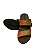 Chinelo masculino duas tiras com regulagem com velcro em couro Cella - Imagem 1
