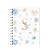 Caderno Alfabeto Floral Azul - Imagem 1