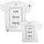Kit - Camiseta Confort Personalizada + Camiseta Infantil Personalizada Branco - Imagem 1