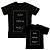 Kit - Camiseta Confort Personalizada + Camiseta Infantil Personalizada Preto - Imagem 1