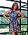 Vestido Curto Tropical Marinho - Imagem 1