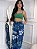 Calça Pantalona Jardim Azul - Imagem 1
